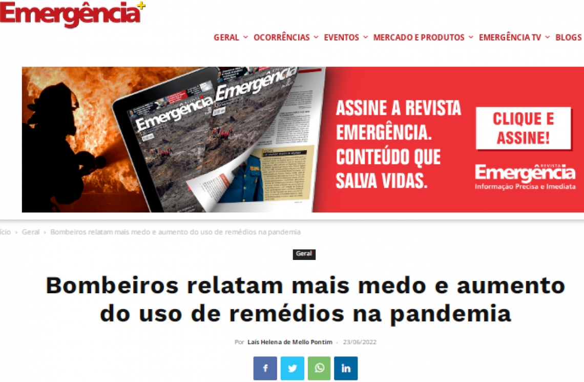 Bombeiros RJ promovem pesquisa sobre saúde mental -  Revista Emergência