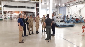 Bombeiros de Três Rios visitam unidade da empresa GE Celma