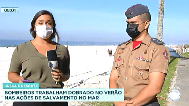 Bombeiros trabalham dobrado no carnaval nas ações de salvamento no mar – Record (Balanço Geral)