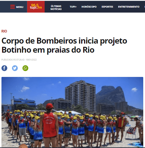 Corpo de Bombeiros inicia projeto Botinho em praias do Rio – Rádio Tupi