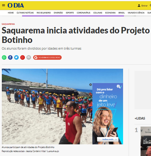 Saquarema inicia atividades do Projeto Botinho – O Dia