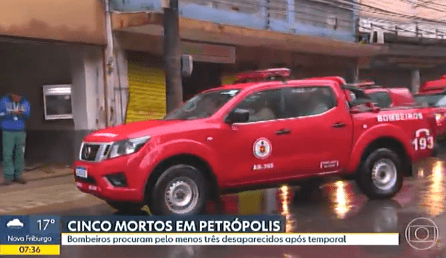 Chuvas em Petrópolis – TV Globo (Bom Dia Rio)