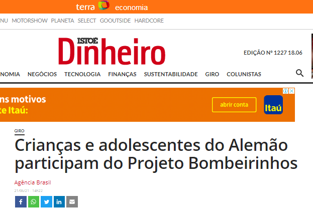 Crianças e adolescentes do Alemão participam do Projeto Bombeirinhos – Isto É Dinheiro