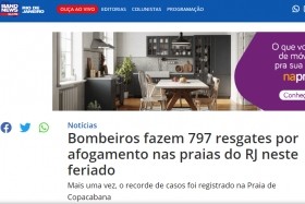 Bombeiros fazem 797 resgates por afogamento nas praias do RJ neste feriado – Bandnews