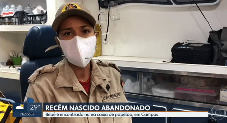 Recém nascido é abandonado em Campos – RJ TV (1ª edição)