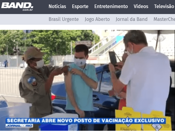 Secretaria abre novo postos de vacinação exclusiva para deficientes – Band (Jornal do Rio)