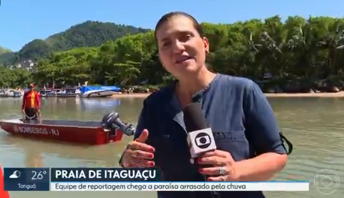 RJ2 mostra estragos na praia de Itaguaçu, na Ilha Grande – Rede globo (RJ2)