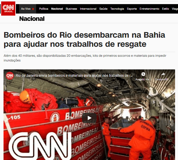 Bombeiros do Rio desembarcam na Bahia para ajudar nos trabalhos de resgate – CNN