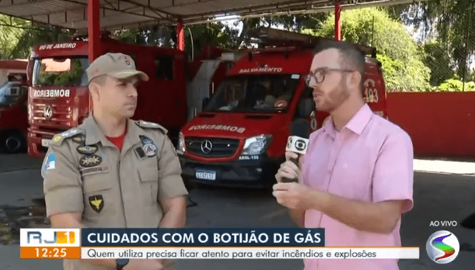 Porta-voz do Corpo de Bombeiros dá dicas de prevenção contra acidentes com botijão de gás – TV Rio Sul (RJ1)