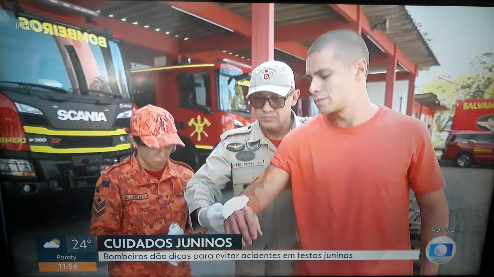 Reportagem destaca atuação do CBMERJ em campanha de prevenção aos acidentes nas festas juninas