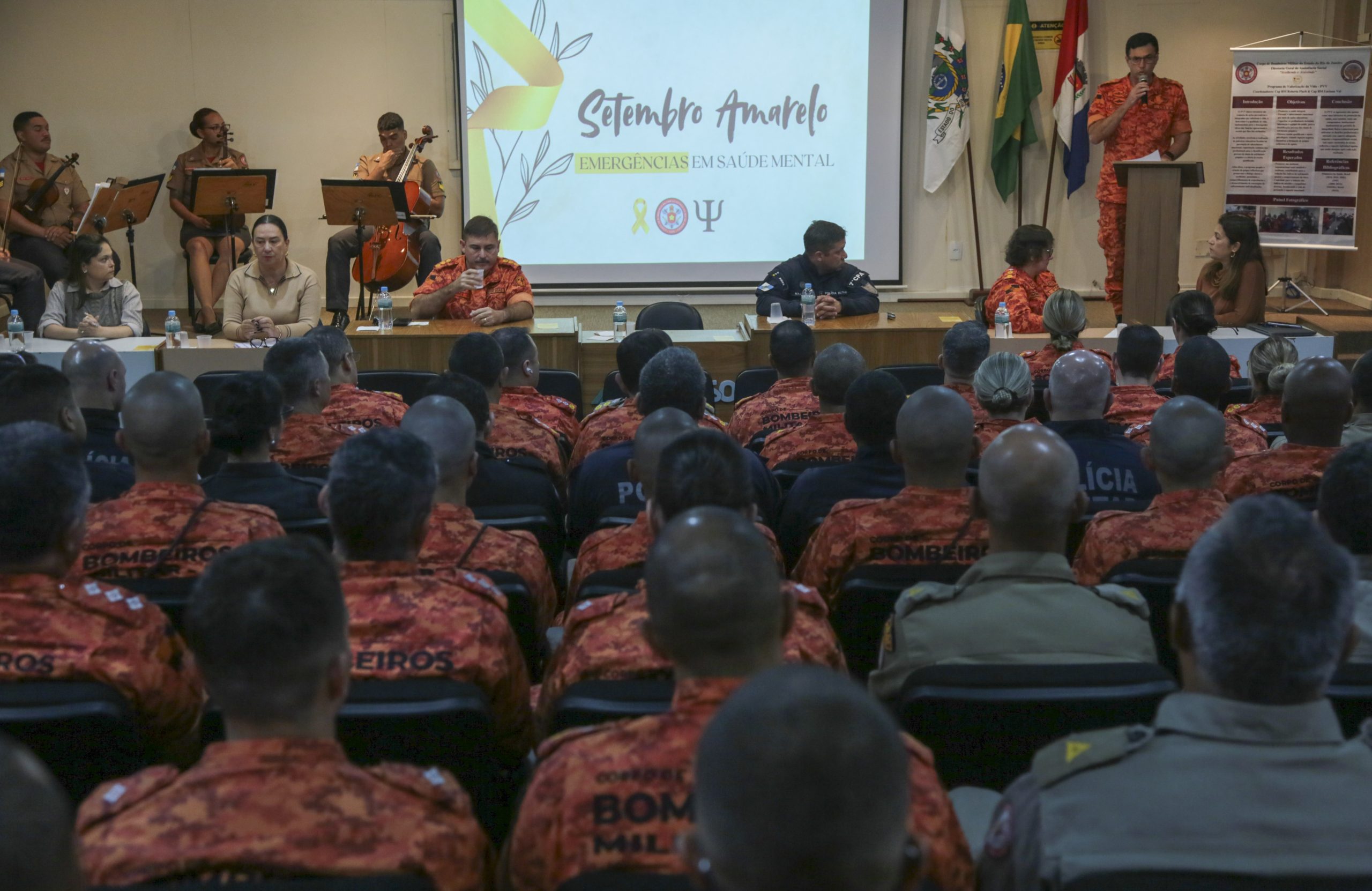 CBMERJ reforça Programa de Valorização da Vida durante evento em alusão ao Setembro Amarelo