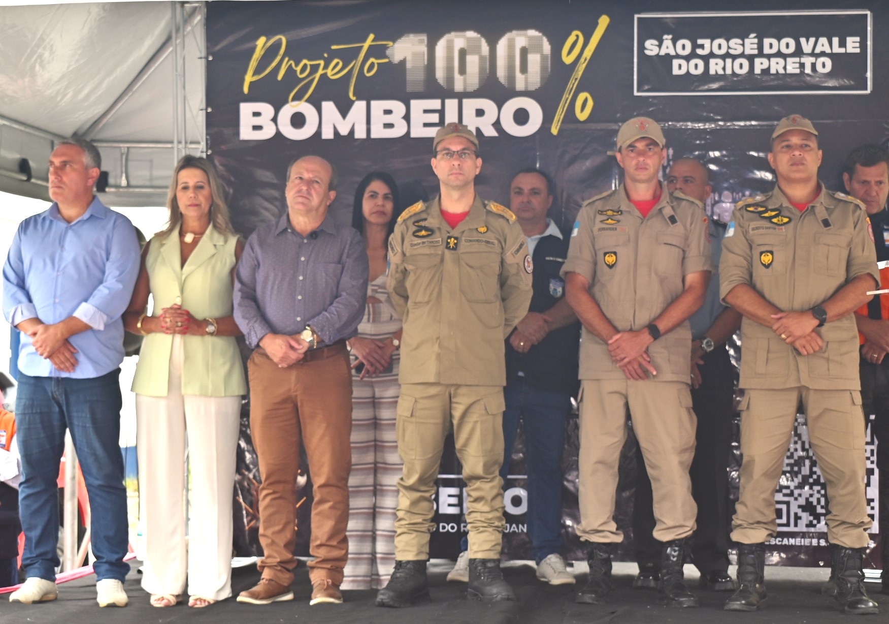 CBMERJ lança pedra fundamental de novo Destacamento da Corporação em São José do Vale do Rio Preto