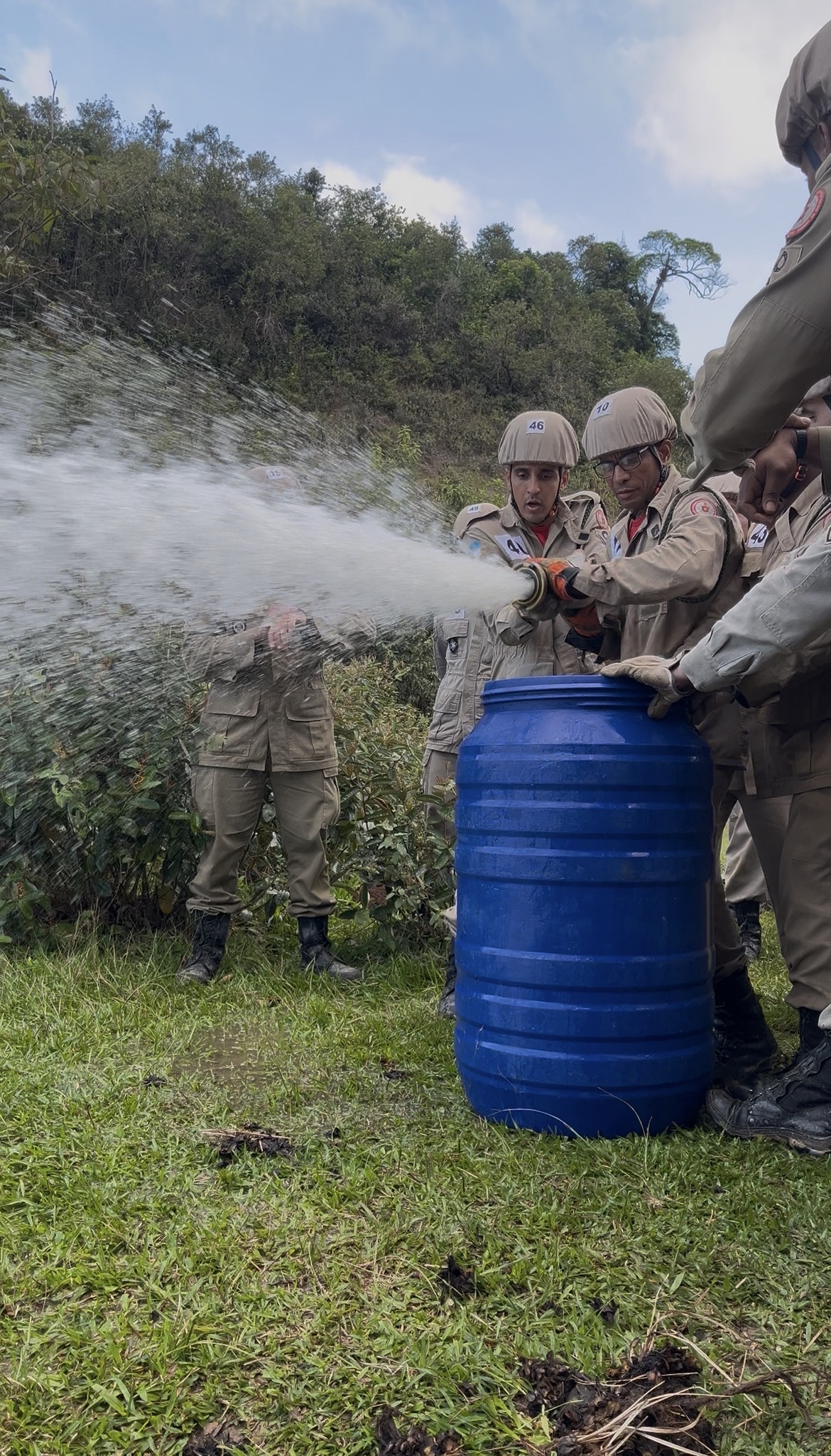 GTSAI realiza instrução de captação de água para alunos do Curso de Prevenção e Combate a Incêndios Florestais