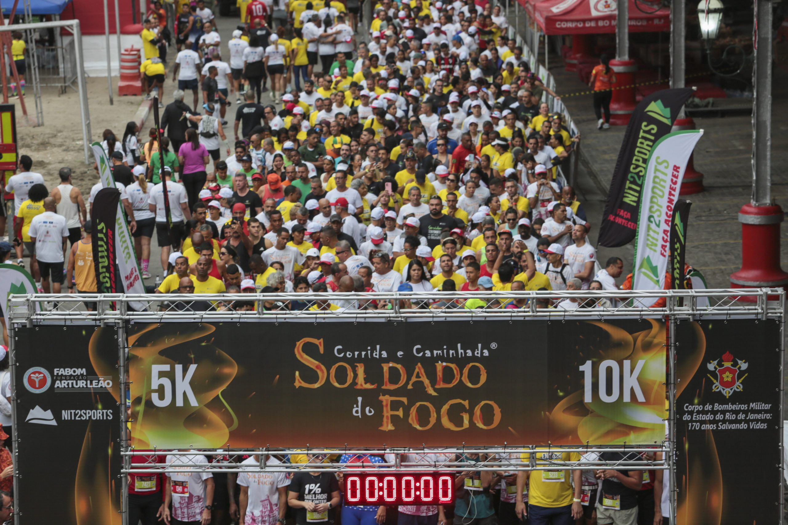 Corrida e Caminhada Soldado do Fogo celebra os 170 anos do CBMERJ e movimenta o Centro do Rio
