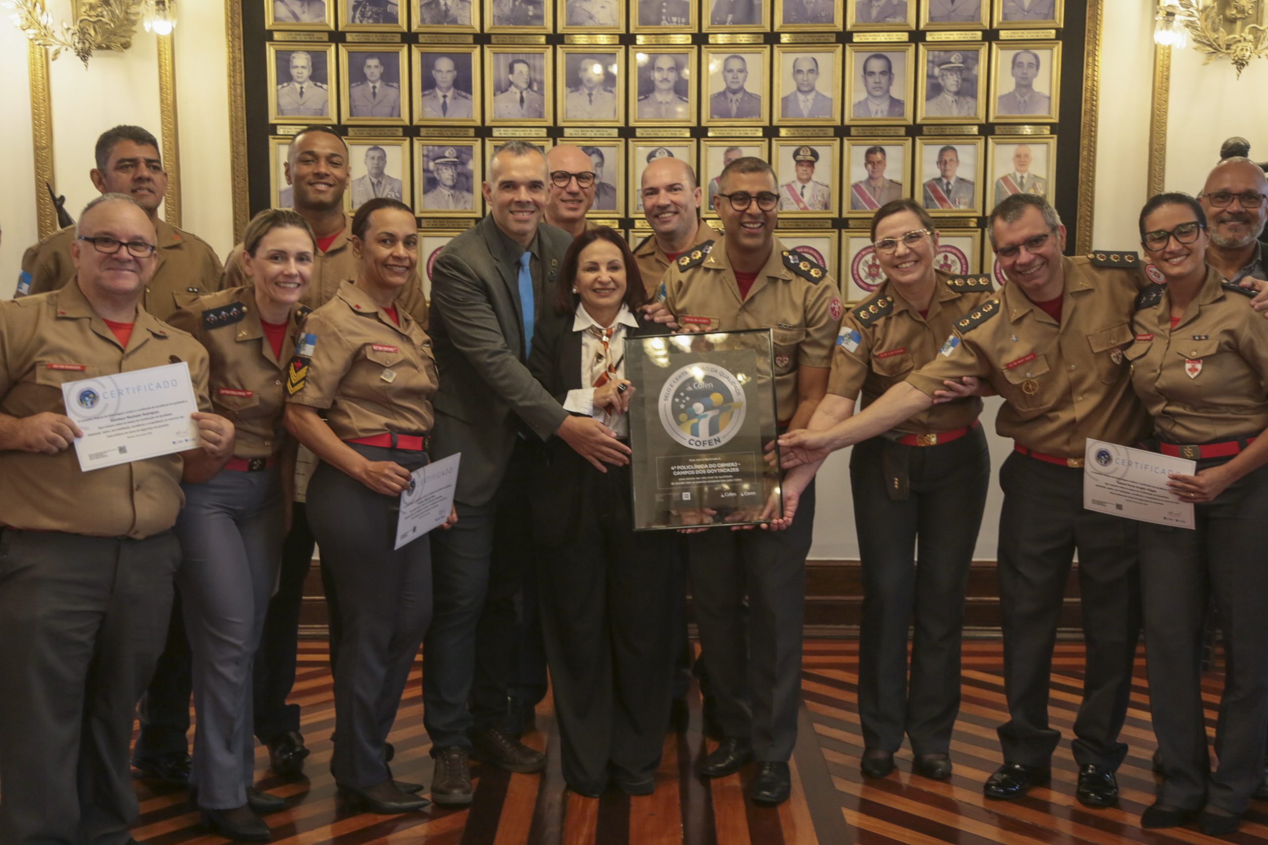 4ª Policlínica Militar do CBMERJ recebe Selo de Qualidade do Conselho Federal de Enfermagem