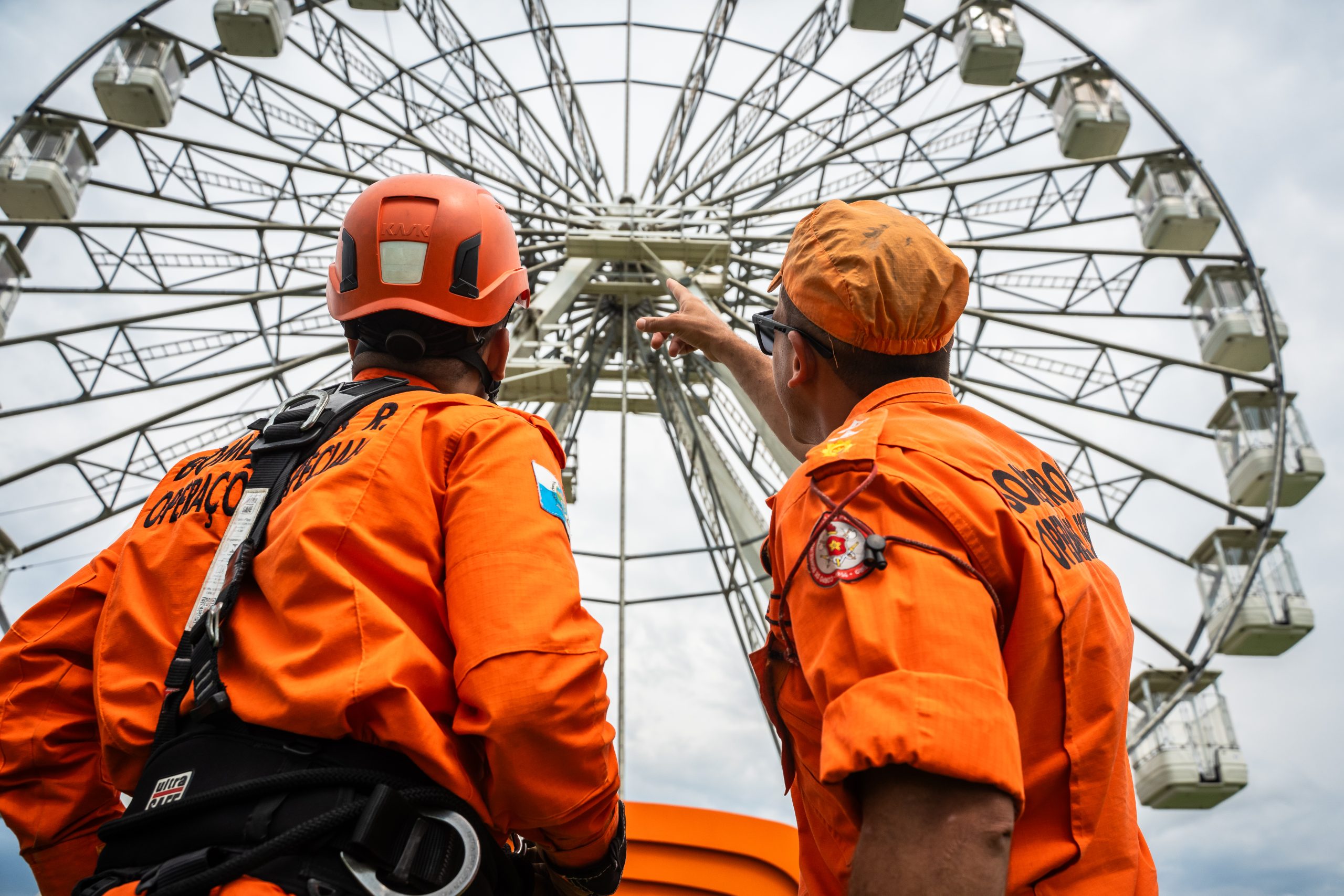 CBMERJ realiza simulado na roda-gigante do Rock In Rio