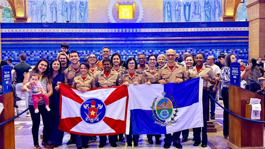 CBMERJ participa da XIX Peregrinação da Família Militar Brasileira em Aparecida